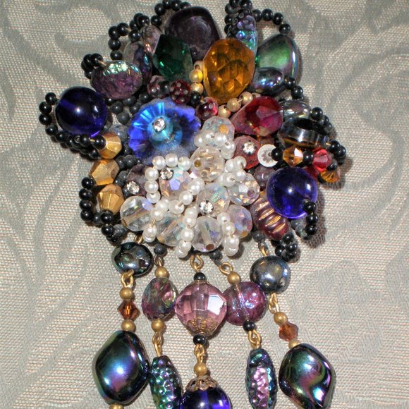 Fabulous Vtg. FAZIO Artist Statement Brooch Pin Pendant SIGNED PIECE! - Picture 1 of 3